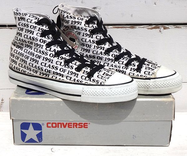 80's VINTAGE CONVERSE ALL STAR HI MADE IN USA［CLASS OF 91/SIZE 6/DEAD  STOCK］ - NUT'S WAREHOUSE